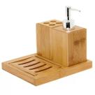 Kit Banheiro 4 Peças Em Bambu Mimo Style