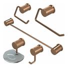 Kit Banheiro 5 Peças Metal Luxo - Rose