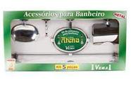 Kit Banheiro Acessórios Em Metal C/ 5 Peças - Vema