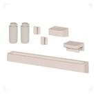 Kit Banheiro Acessórios Toalheiro Sabonete Papel Higiênico