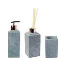 Kit Banheiro Bancada Lavabo Luxo em Pedra Sabão N01 Rosê Kit Banheiro Bancada Lavabo Luxo em Pedra Sabão N01 Rosê