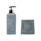 Kit Banheiro Bancada Lavabo Luxo em Pedra Sabão N02 Rosê