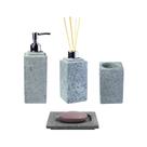 Kit Banheiro Bancada Lavabo Luxo em Pedra Sabão N04 Prata