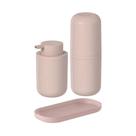 Kit Banheiro Bold Rosa Duna