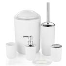 Kit Banheiro Com Dispenser E Escova Prático E Bonito