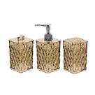 Kit banheiro glamour dourado b4