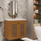 Kit Banheiro Hermes Cedro Rattan