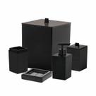 Kit Banheiro Lavabo 5 peças com lixeira porta Sabonete sabonete liquido Escova Algodão Kit Banheiro Lavabo 5 peças com lixeira porta Sabonete sabonete liquido Escova Algodão