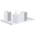 Kit Banheiro Lavabo com Bandeja - 4 peças