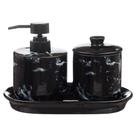 Kit Banheiro Lavabo Jogo Porta Sabonete Líquido Bandeja 3 Peças 869 Kit Banheiro Lavabo Jogo Porta Sabonete Líquido Bandeja 3 Peças 869