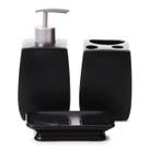 Kit Banheiro Lavabo Porcelana Organização 3 Peças Kypto