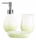 Kit Banheiro Lavabo Saboneteira Líquida 3 Peças Degradê Kit Banheiro Lavabo Saboneteira Líquida 3 Peças Degradê