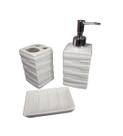 Kit Banheiro Minimalista Branco 3 Peças Para Lavabo Kit Banheiro Minimalista Branco 3 Peças Para Lavabo