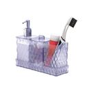 Kit banheiro porta escova algodao sabonete glamour transp. Kit banheiro porta escova algodao sabonete glamour transp.