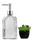 Kit Banheiro Porta Sabonete Líquido e Mini Vaso Suculenta Kit Banheiro Porta Sabonete Líquido e Mini Vaso Suculenta