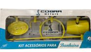 Kit Banheiro Prático Banho e Organização Amarelo 5 Peças - Cobra Metais