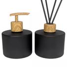 Kit Banheiro Preto Fosco Saboneteira e Difusor Aromatizador 250ml