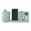 Kit Banheiro Serene 4 Peças Verde claro Kit Banheiro Serene 4 Peças Verde claro