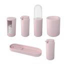 Kit Banheiro Serene 6 Peças Rosa