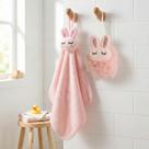 Kit Banho Bebe Esponja Macia E Pano De Boca Hipoalergenico Infantil Rosa Azul Cinza Branco Suave