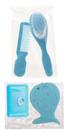 Kit Banho Criança Infantil Bebe Esponja Saboneteira com Tampa Pente E Escova Massagear Kit Banho Criança Infantil Bebe Esponja Saboneteira com Tampa Pente E Escova Massagear
