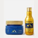 Kit Banho de Ouro Hobety Shampoo 300mlMascara 300g Hobety Profissional
