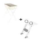 Kit banho e desfralde Banheira 25l com suporte dobrável e troninho escadinha assento redutor Kit banho e desfralde Banheira 25l com suporte dobrável e troninho escadinha assento redutor