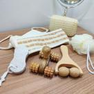 Kit Banho Ecológico Espoja Escova Pedra Pomes Spa Massagem Relax Presente