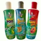 Kit banho infantil completo shampoo, condicionador e sabonete líquido
