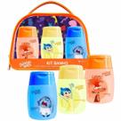 Kit banho necessaire shampoo, condicionador, sabonete 110ml