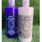 Kit Banho Pet Para Cão e Gato Shampoo Branqueador e Creme Restaurador 3x1 500 ml Pet Family - Linha Profissional Kit Banho Pet Para Cão e Gato Shampoo Branqueador e Creme Restaurador 3x1 500 ml Pet Family - Linha Profissional