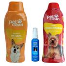 Kit Banho PetClean Shampoo Natural + Condicionador + Perfume