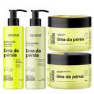 Kit Banho Premium Labotrat Lima Completo 4 Produtos C/ Sais Cheiro De Fruta Corpo E Rosto