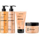 Kit Banho Premium Labotrat Pêssego Completo 4 Produtos C/ Sais Corpo E Rosto Cheiro De Fruta