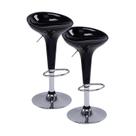 Kit Banqueta Bar Tulipa Preto com 2 peças Kit Banqueta Bar Tulipa Preto com 2 peças