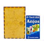 Kit Baralho Tarô dos Anjos e Porta Tarô Caixa Madeira