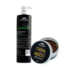 Kit Barba Completo (We Black): Gel para Barbear 1L e Cera Efeito Seco 120g. Cuidado completo para barba e cabelo com efe