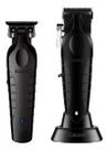 Kit Barbearia Máquina De Cortar Cabelo Kemei -2296 E Acabamento Pezinho Barba Kemei -2299