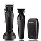 Kit Barbeiro Iniciante Barbearia Combo de Máquinas Kemei 2296-2299-1102 Profissional