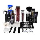 Kit Barbeiro Iniciante Pro Barber Kemei