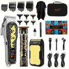 Kit Barber Kit LQT Hair Clippers, 3 peças, masculino, com aparador e barbeador