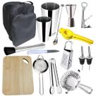 Kit Barman Bolsa Colher Bailarina Coqueteleira Prof 16pç W2+