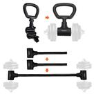 Kit Barra Supino e Alça Kettlebell Com Ajuste Rápido Yangfit