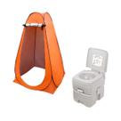 Kit Barraca Banheiro Trocador + Vaso Sanitário Portátil 20L Kit Barraca Banheiro Trocador + Vaso Sanitário Portátil 20L