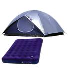 Kit barraca espaçosa Mor Luna 7 Pessoas + Colchão casal inflável Mor c/ Fole