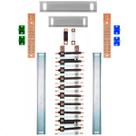 Kit Barramento Bifásico 225A para 40 Circuitos com Termo Retrátil