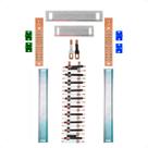 Kit Barramento Bifásico 80A para 40 Circuitos com Termo Retrátil