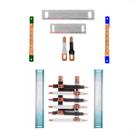Kit Barramento Bifásico Isolado 100A para 12 Circuitos com Placa de Policarbonato