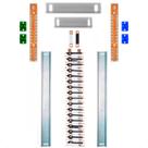Kit Barramento Bifásico Isolado 150A para 68 Circuitos com Placa de Policarbonato