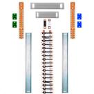 Kit Barramento Bifásico Isolado 225A para 66 Circuitos com Placa de Policarbonato